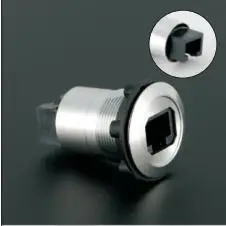 Металлический панельный разъем RJ45 22 мм (гнездо от A до A)|connector rj45|connector panelconnector female |