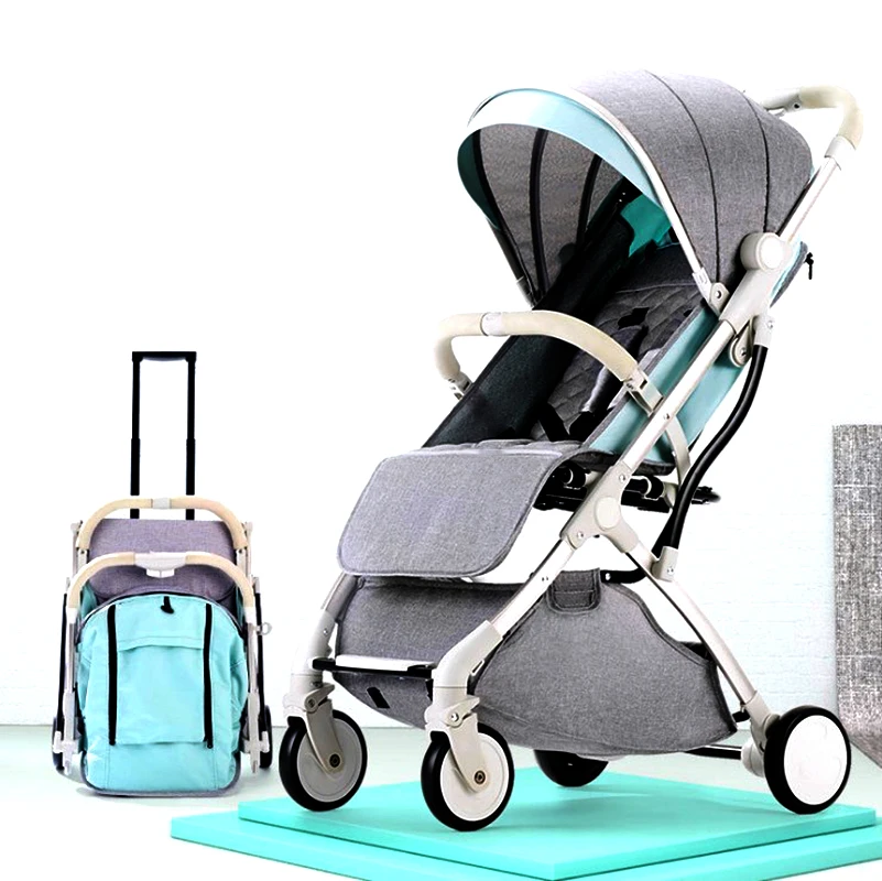 Легкая складная детская коляска может лежать на самолете 2 в 1 новое обновление