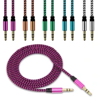 3 5mm to 3 5mm jack aux audio cable male to male stereo cord audio adapter for carmp3media playersmobile phone 1m braided