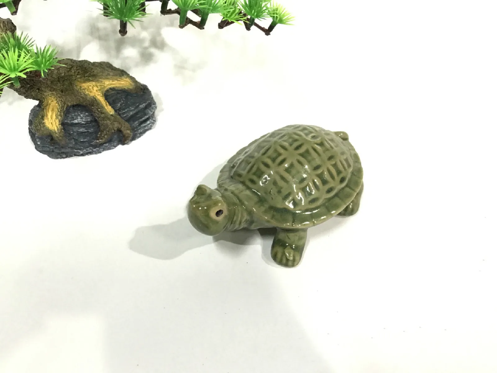Керамическая черепаха аквариум фэн шуй керамические изделия интерьер животные