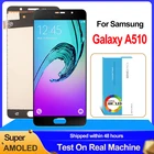 100% Оригинальный 5,2 ''AMOLED дисплей для Samsung Galaxy A5 2016 A510 A510F A510M A510FD ЖК-дисплей сенсорный экран дигитайзер
