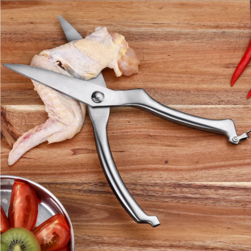 

Stainless Steel Poultry Kitchen Chicken Bone Scissor with Safe Lock Cutter Cook Tool Shear Cut Duck Fish