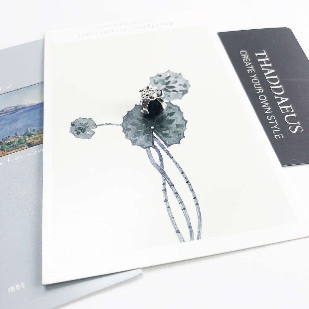 Женские украшения с бантом и черным кристаллом из серебра 925 пробы браслет до