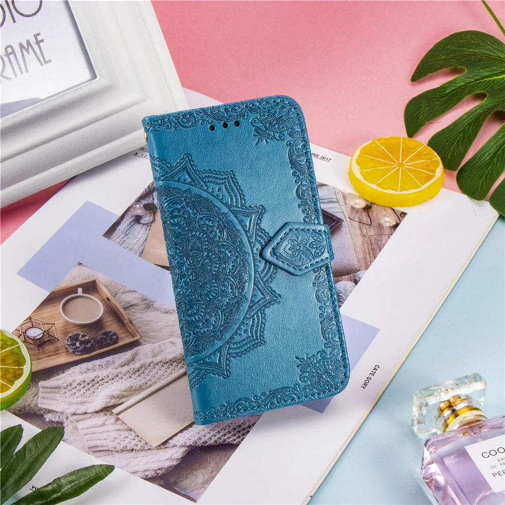 Роскошные Чехлы-книжки из мягкого ТПУ задняя крышка для VIVO Y7S S1 IQOO NEO Y17 Y3 V15 Pro X27 Y97 V9 тисненая Мандала кожаный флип чехол