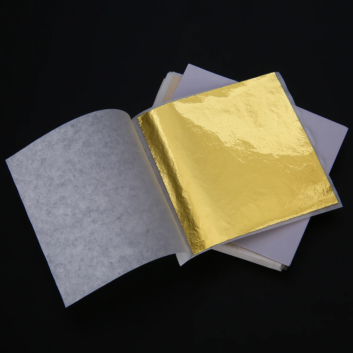 100 листов DIY Лист из золотой фольги золочение изделий кустарного промысла Бумага