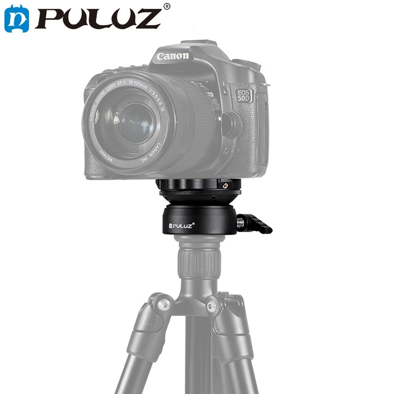 

PULUZ LDY60 Tripod Head Leveling Base Level Horizontal Adjustment Platform to Tripod Professional Hemisphere aerial photography