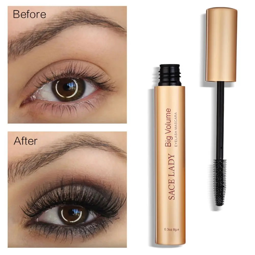 Новый черный Водонепроницаемый тушь для ресниц Большая объемная ресница Керлинг