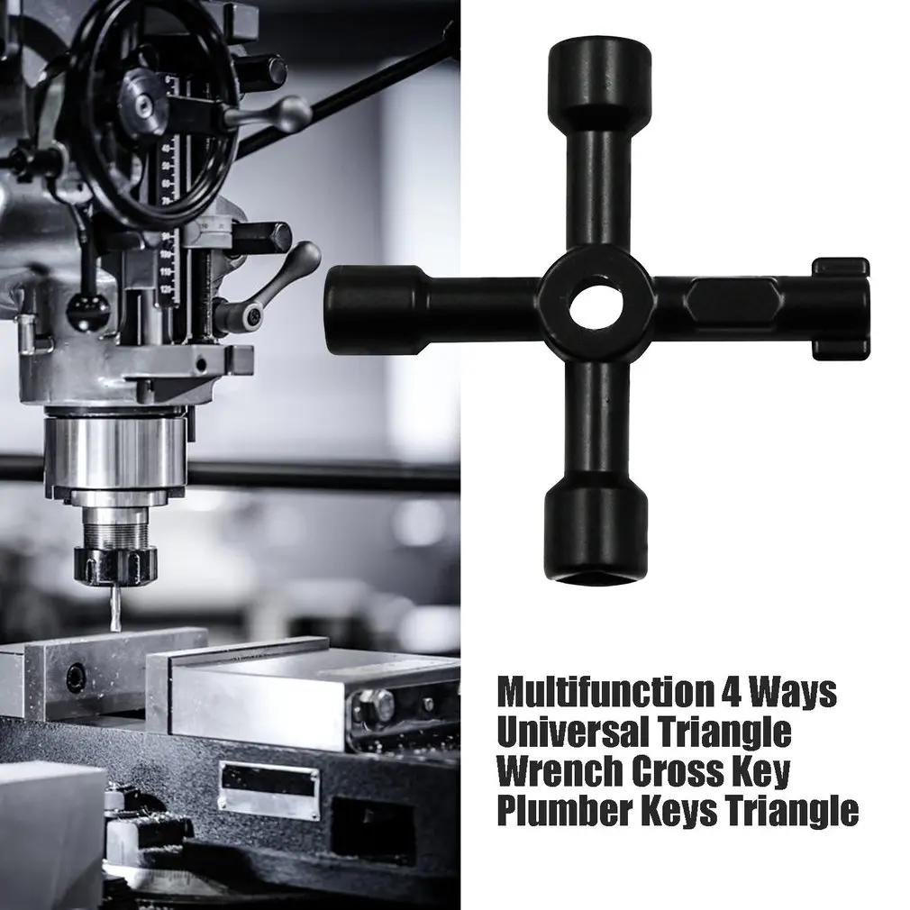 Multifunction 4 Ways Universal Triangle Wrench Cross Key Plumber For Gas Electric Meter Cabinets Bleed Radiators | Инструменты