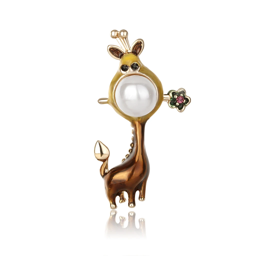 3pcs/lot Fashion giraffe animal Enamel Brooches 2019 Women Men's Weddings Brooch Pins best Christmas gift | Украшения и