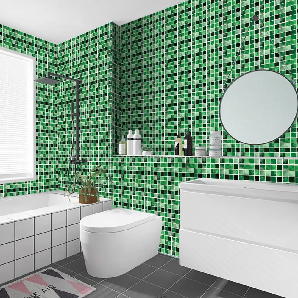 10 шт./компл. водонепроницаемые самоклеящиеся 3d-мозаичные наклейки для плитки