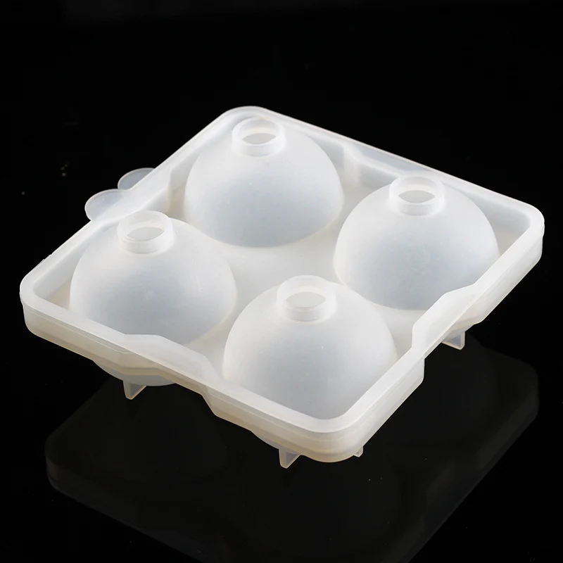 

Silicone Ice Cube Mold 4 Grid Ball Ice Molds Home Bar Party Use DIY Ice Cream Moulds