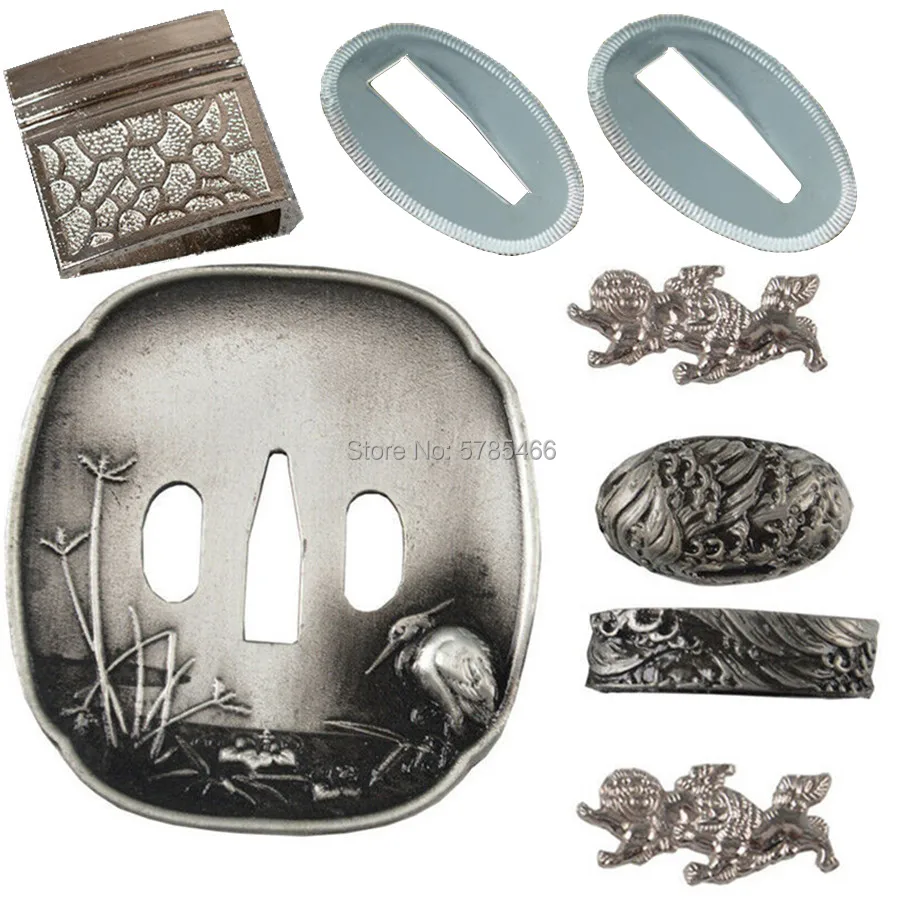 Японский набор фитинги из сплава самурая Катана Меч вакидзаси аксессуары DIY TSUBA +