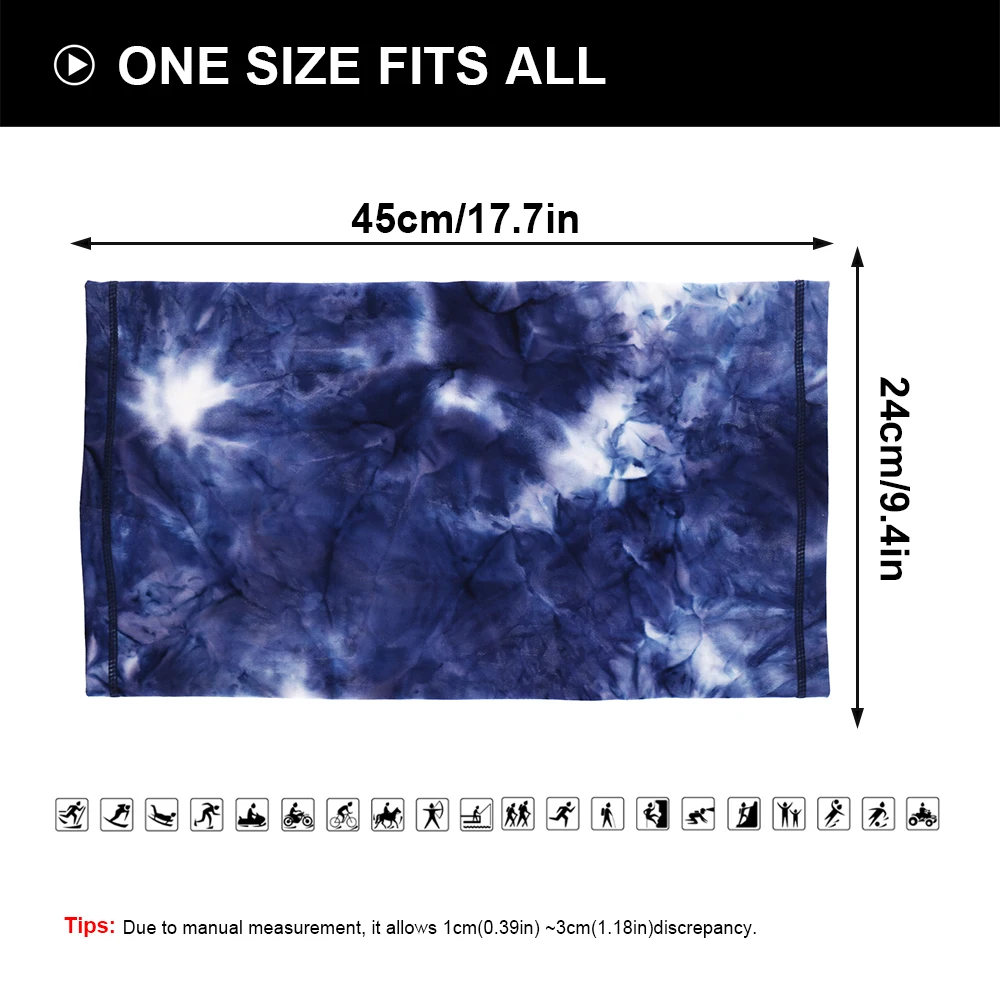 Шарф-труба унисекс с принтом теплая полумаска-Бандана для лыж велоспорта бега