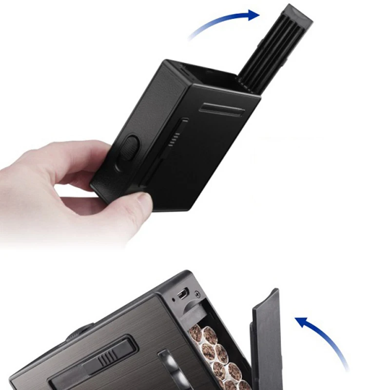 Чехол для сигарет и зажигалка высшего качества 20 шт. автоматическое выкачивание