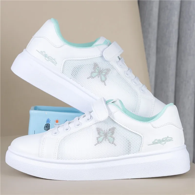 

All-Match Round Toe Summer Shoes Ladies Tennis Female Dress Flats Women Casual Sneaker 2021 Breathable Small New Cotton Fabric L