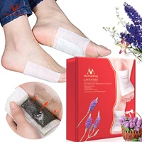 meiyanqiong lavender detox foot patches nourish repair foot patch improve sleep quality slimming patch loss weight care