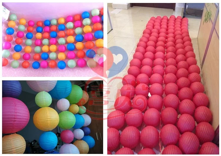 

Decorative Paper Lampion Ball Festival Chinese Paper Lantern Wedding Party Decoration DIY Diameter 4"-16"(10-15-20-25-30-40cm)