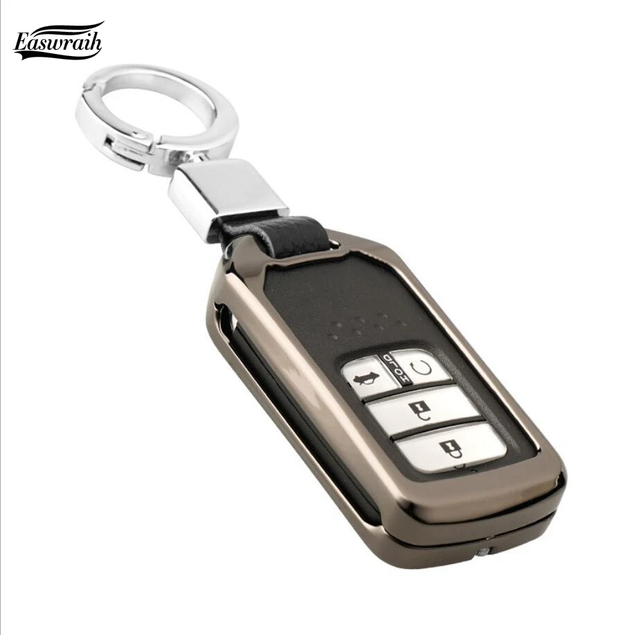 

Car Galvanized Alloy Keychain Case Cover For Honda Accord Civic CRV CR-V Pilot Vezel XRV CRIDER Accessories