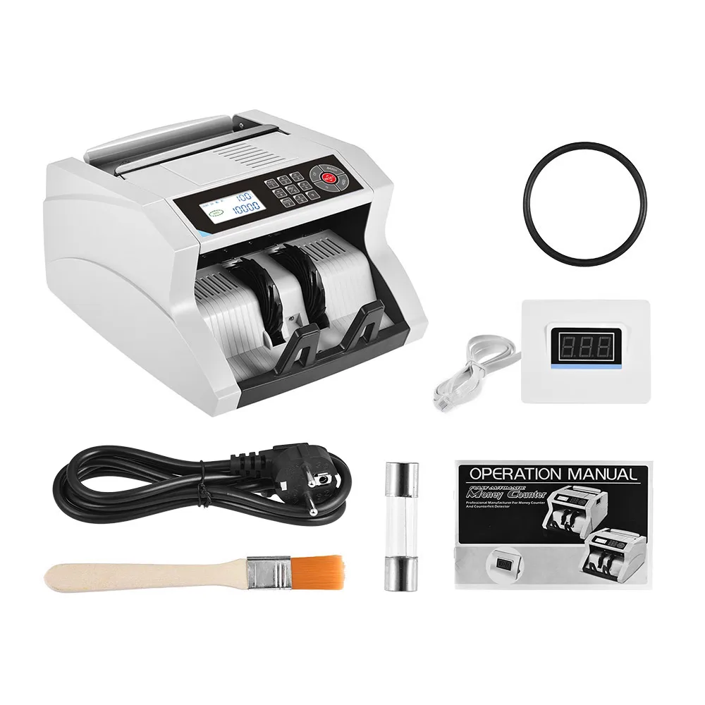 Настольный автоматический/ручной счетчик банкнот многовалютный ЖК дисплей