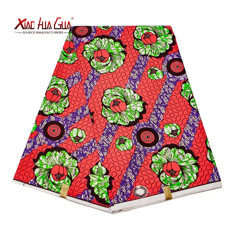 

Flower Coat Polyester Wax Printed Fabric Ankara Flower Vest High Quality 3 yd 6 yd /lot African Fabric Party Dress FP6296