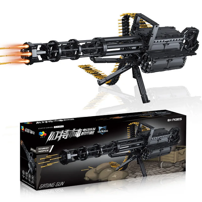 Механический пистолет серии MOC Gatling Электрический блочный мотор