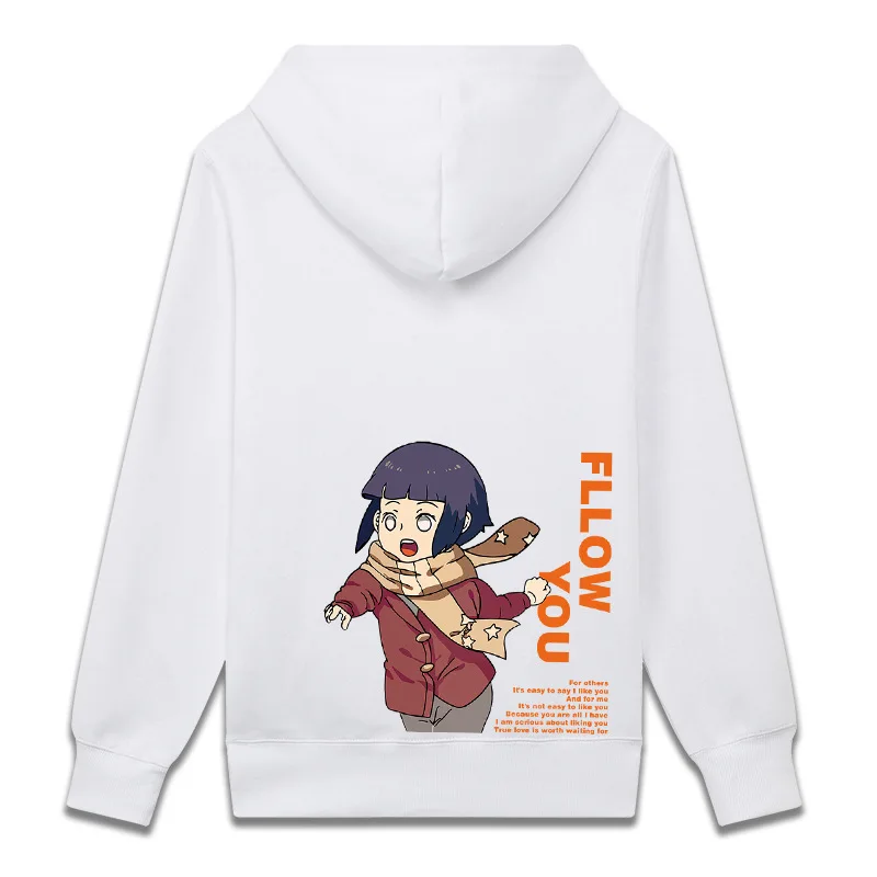 

2021 Eucosm Fall/spring Hooded Couple Sweater Narutos Hoodie Hinata Hoodie Loose Couple Hoodie Anime Hoodies Men Clothing