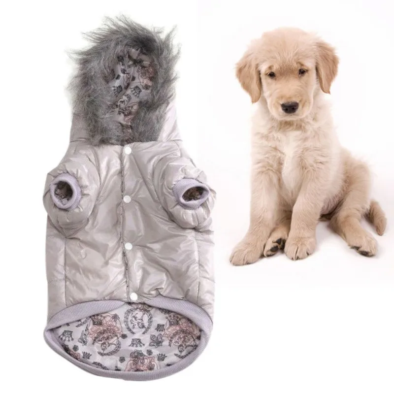 Водонепроницаемая теплая куртка для собак одежда с капюшоном щенков чихуахуа