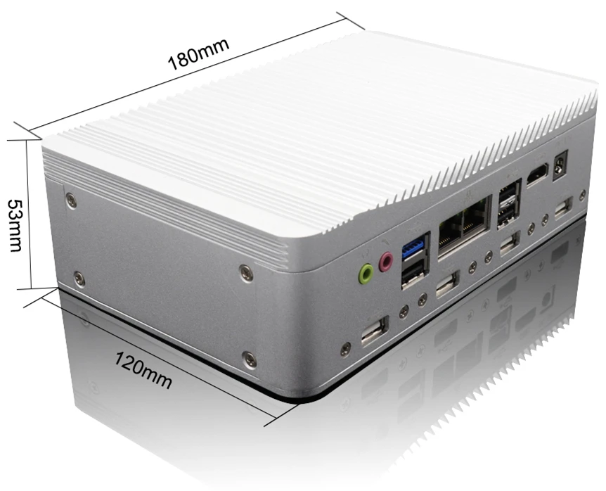 EGLOBAL безвентиляторный промышленный Мини ПК i7 4500U i5 Windows 10 Pro Linux PC 2* Intel lan 6* RS232/485 HDMI VGA 8* USB Wi-Fi, сторожевой 3g/4G