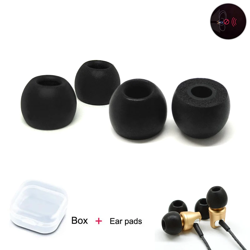 1 пара круглые эргономичные наушники с эффектом памяти 4 5 мм S / M/L 5-5