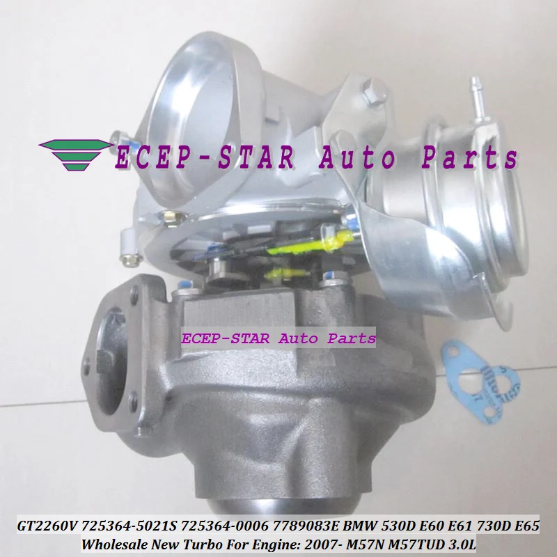 GT2260V 725364 0007 11657789083H 1165778908G Turbo для BMW 530D E60 E61 730D E65 2007 M57N M57TUD M57DTUE65 3.0L 218HP|turbo shoes|turbo