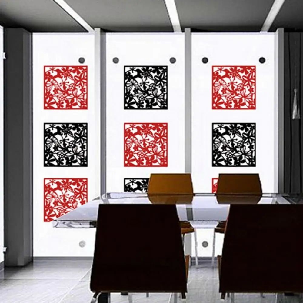 8 Pieces White & Black Hanging Room Divider Decorative Screen Panels for Living Bedroom Office Restaurant | Дом и сад
