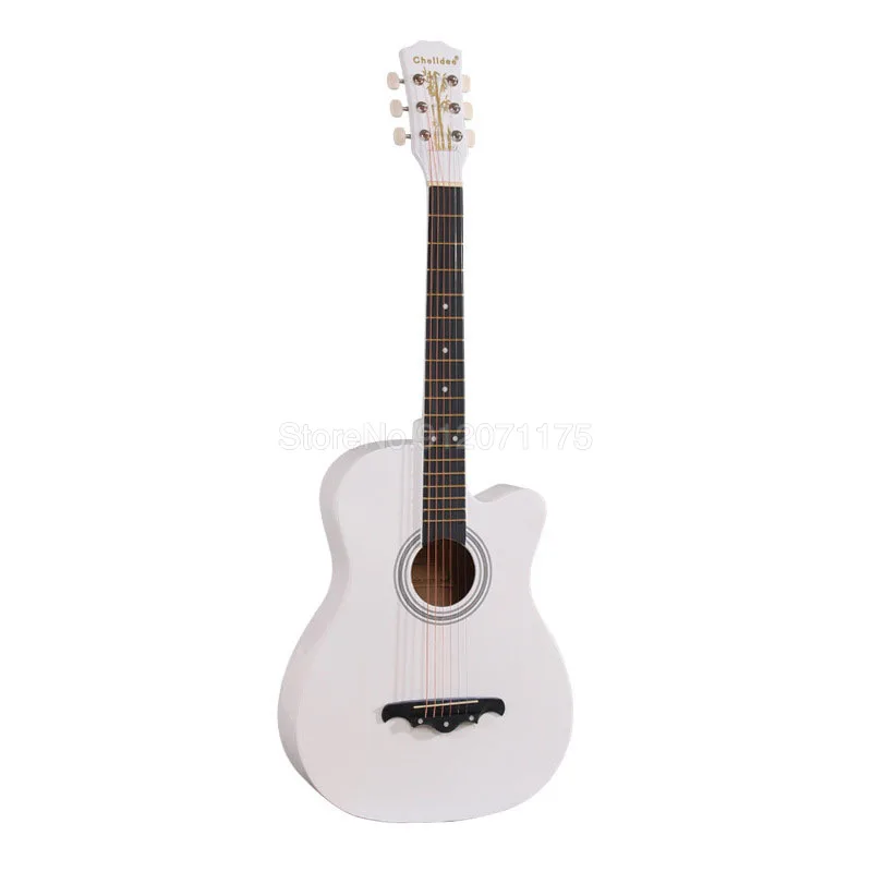 

38 Inch Acoustic Guitar Folk For Beginners 6 Strings Basswood With Sets Black White Wood Brown AGT16A 38/41 Basewood Backpack