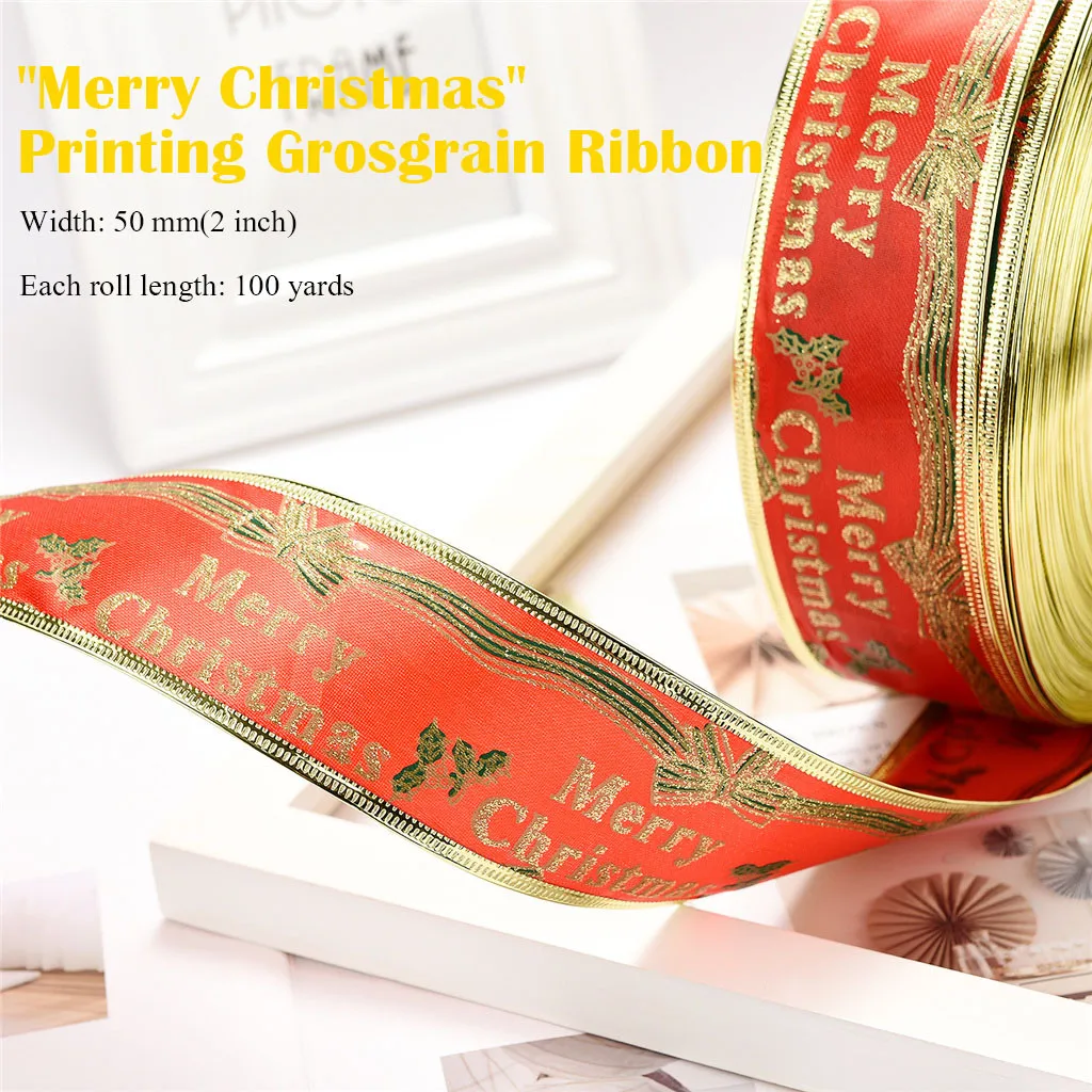 DIY рождественская лента из поплина рождественские ленты для рукоделия Свадебные