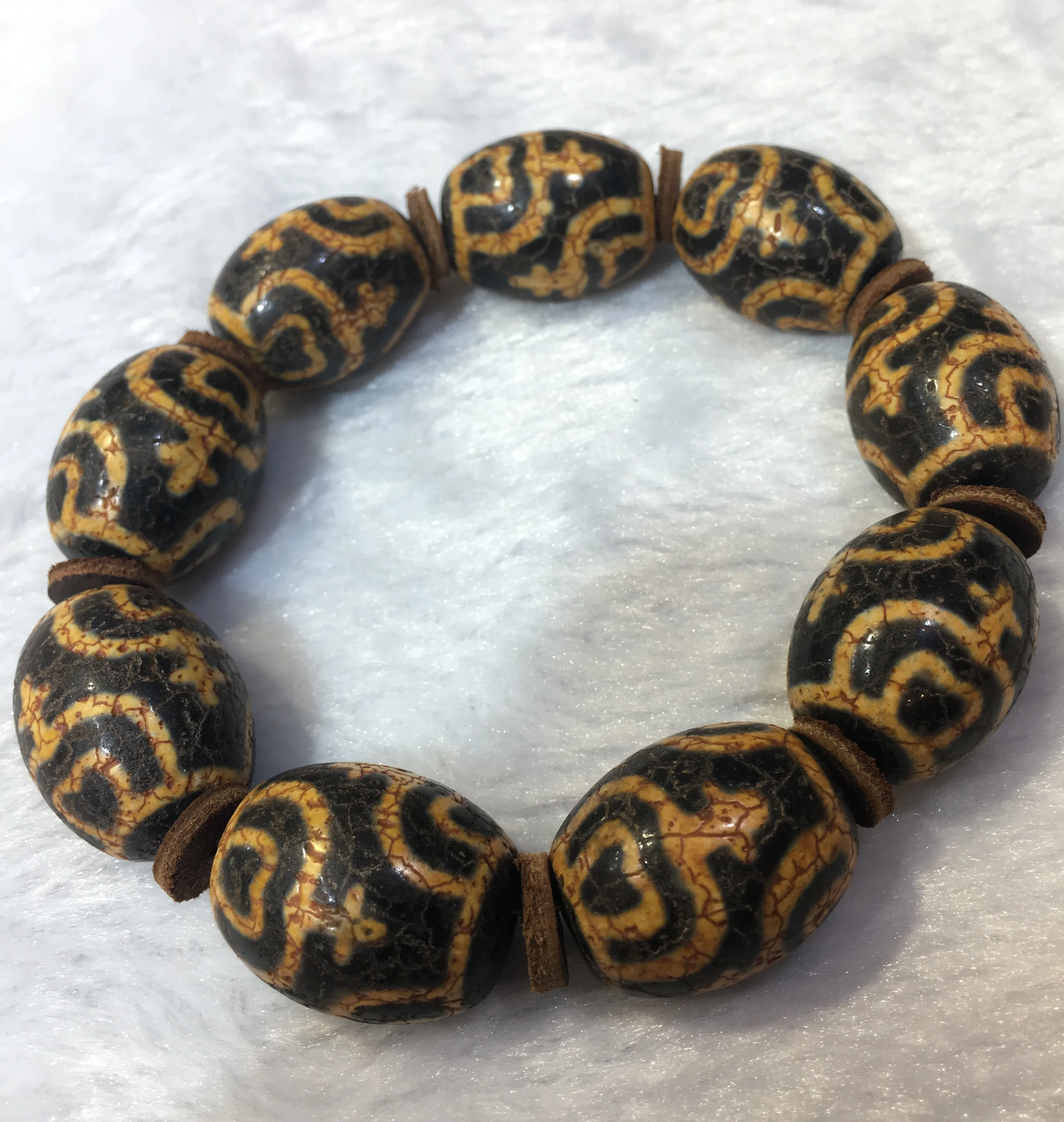 Редкий волшебный Тибетский Старый Агат Дракон вены Драгоценная бутылка Totem dZi