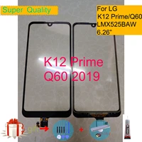for lg k12 prime lmx525baw x525 touch screen panel sensor digitizer front glass outer lens for lg q60 touch replacement