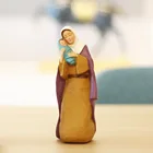 Статуэтка Иисуса, матери Марии, креативная, из смолы, семейные фигурки, католические, религиозные, винтажные, стильные фигуры ангелов, домашнее украшение, фигурка