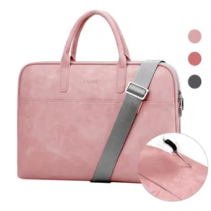 Сумка для ноутбука Besegad, Модный водонепроницаемый чехол из искусственной кожи с защитой от царапин, чехол на плечо для ноутбука 13 14 15,6 дюйма