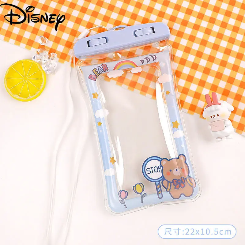 

Disney Pooh bear airbag touch screen transparent mobile phone waterproof dustproof bag drifting diving mobile phone universal