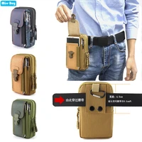 outdoor sport canvas waist packs phone bag for iphone13 pro maxsamsung f42 a12 m52xiaomilgmoto wallet belt pouch coin purse