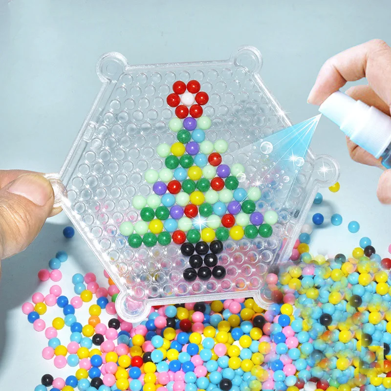 

JINLETONG 1800Pcs Water Beads set Children DIY Beads Crafts for Kids Creative Material Kids Beads Water Spray Magic Puzzle Toys