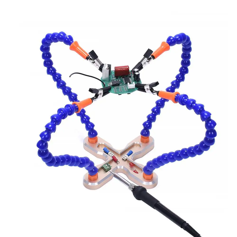 4 шт. гибкий держатель для паяльника третья вспомогательная паяльная станция