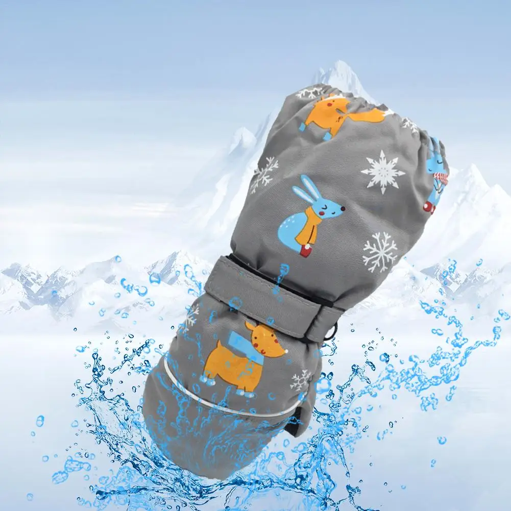 Профессиональный сноуборд лыжные перчатки детские трехслойные зимние-30