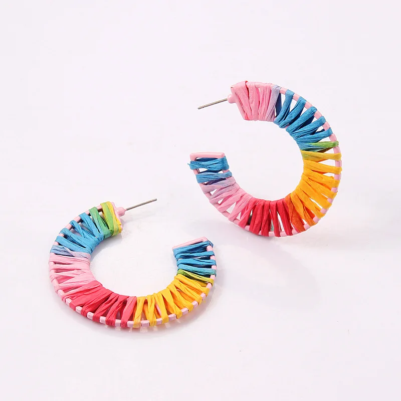 Welback Lafite женские серьги ручной работы большие Овальные в форме сердца радужные