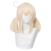 klee cosplay wig genshin impact cosplay wigs blonde heat resistant synthetic hair klee cosplay wig wig cap