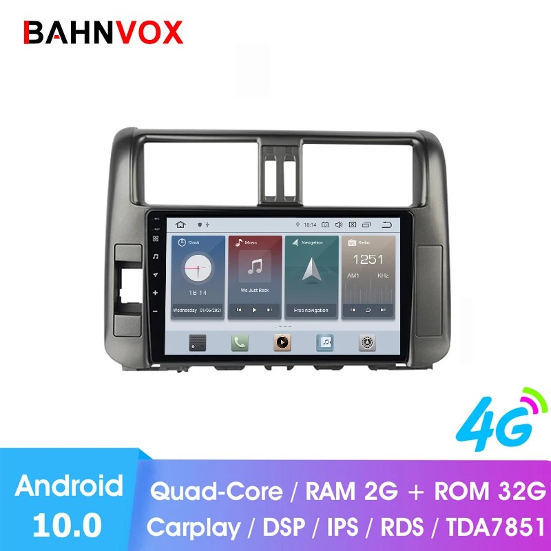 9 &quotandroid 10 0 автомобильный dvd-плеер с gps для Toyota Land Cruiser Prado 150 2009 2013 автомобильное