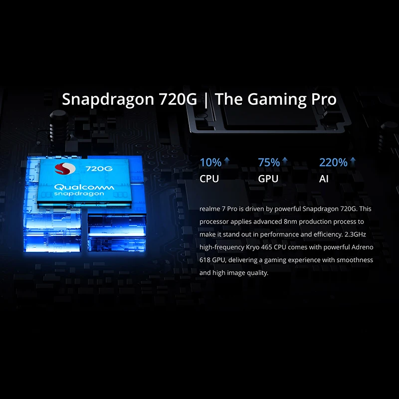 Глобальная версия Realme 7 Pro мобильный телефон 6 4 дюйма Super AMOLED Snapdragon 720G
