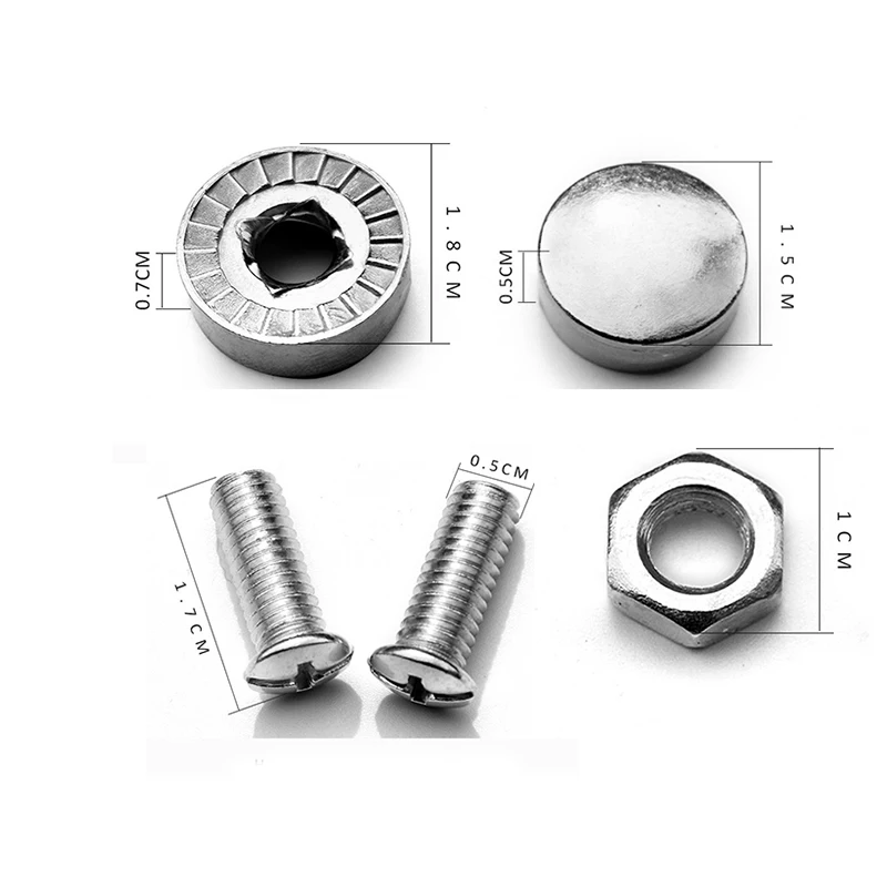 4 шт./компл. болты с защитой от кражи для автомобильного номерного знака крепежные