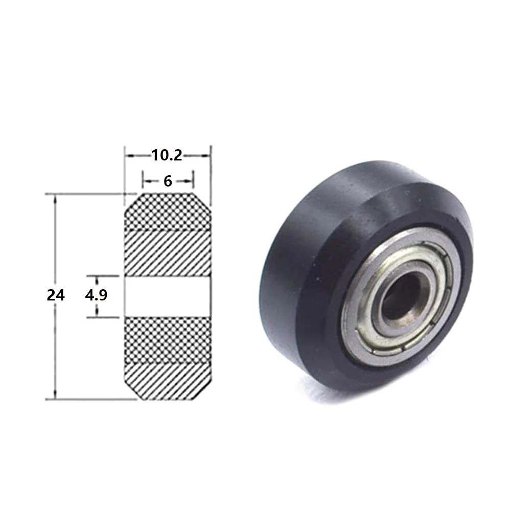 Пластиковые шарики с подшипниками 10 шт. большие модели пассивное круглое колесо