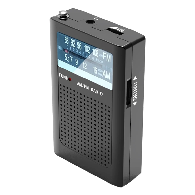 

Портативная антенна, Цифровой AM/FM радиоприемник с монитором и разъемом для наушников, с регулировкой громкости, подходит для использования ...