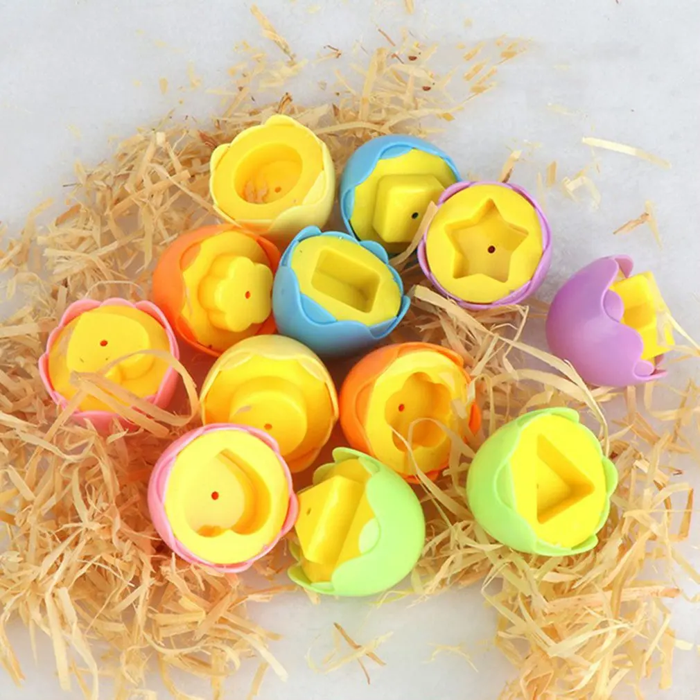 

Educational Toys For Children Smart Egg 3D Puzzle Mixed Shapes Tool Color Recognition Shape Math Game